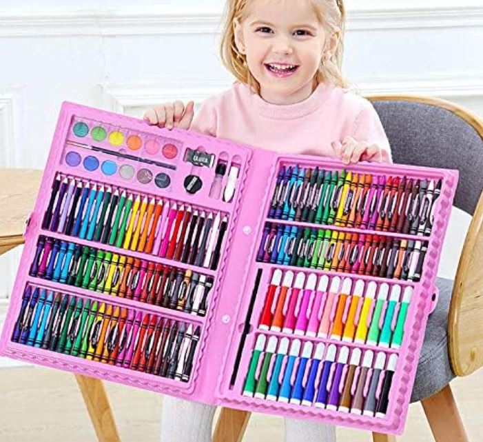 150pcs set za crtanje + 24pcs dvostrani markeri